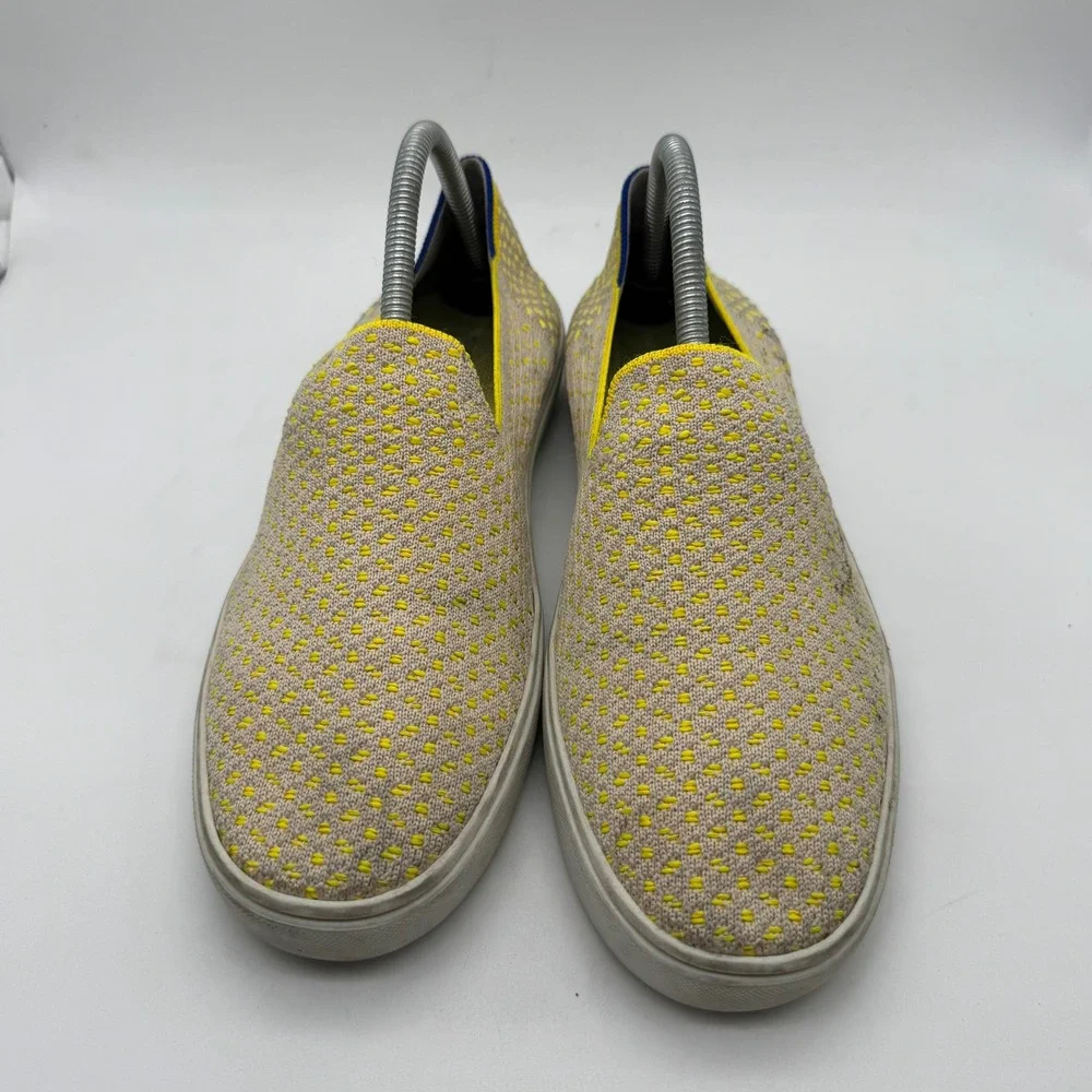 Rothy's‎ Women's Slip On Sneakers Yellow Knit Round Toe Comfort Size 10